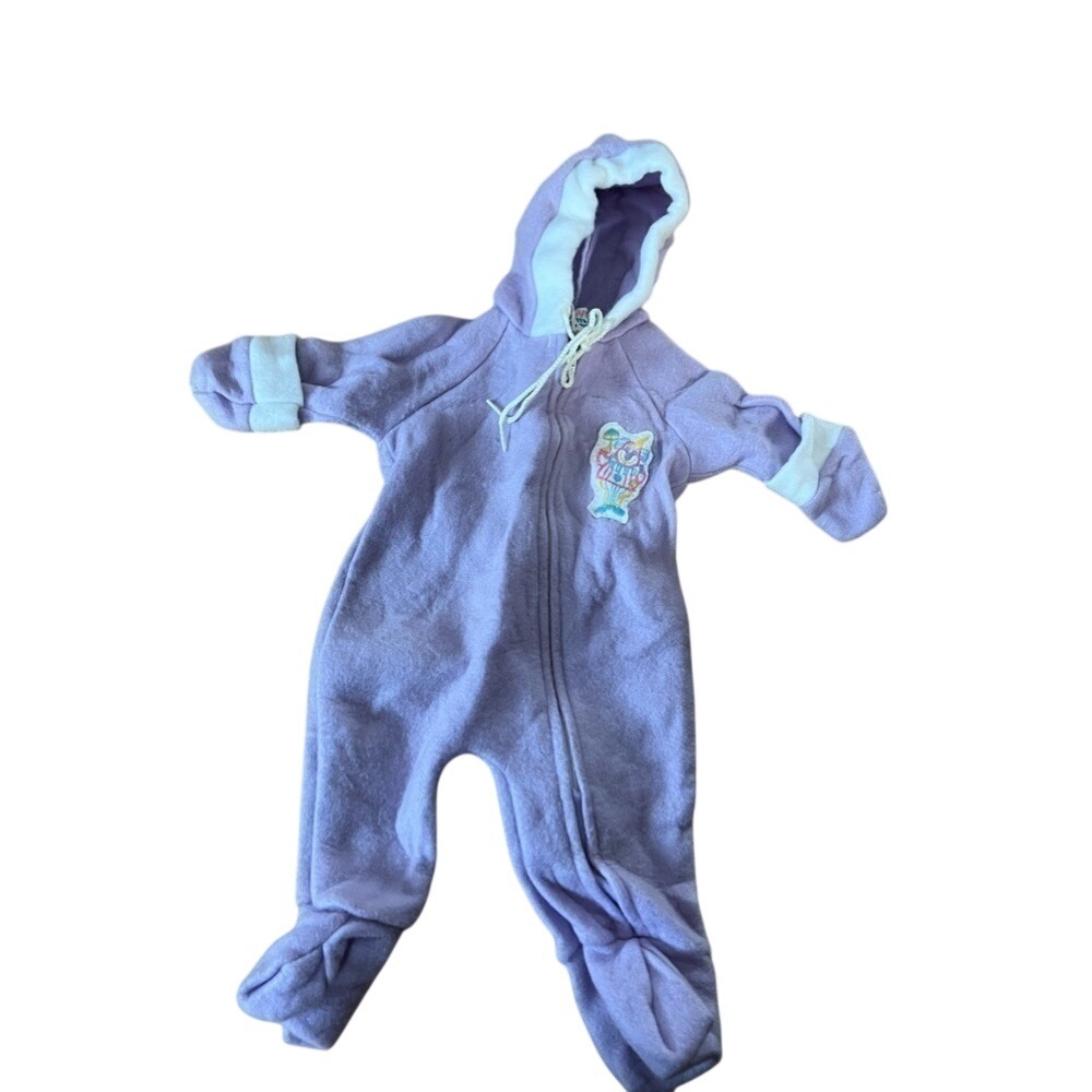 Sylva clown bunting purple hooded one piece